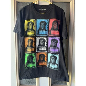 Notorious BIG Biggie Smalls‎ Hip Hop Brooklyn Mugshot Tshirt L Design R+D